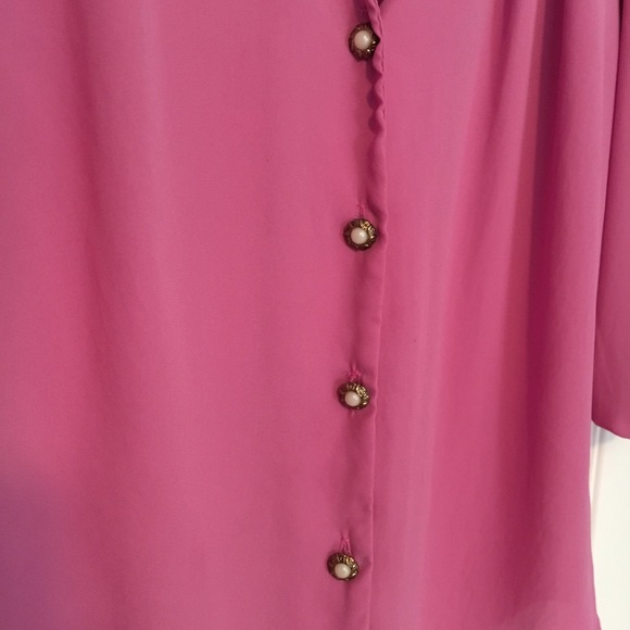 Pearl Detail Button Down Blouse - Picture 2 of 3
